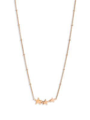 Dodo 9kt rose gold Stellina necklace - Pink