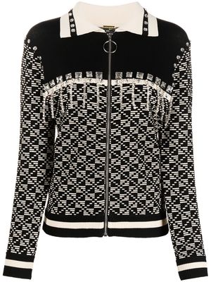 Dodo Bar Or Dean crystal-embellished knit jacket - Black
