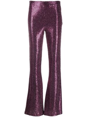 Dodo Bar Or high-waisted sequin trousers - Purple