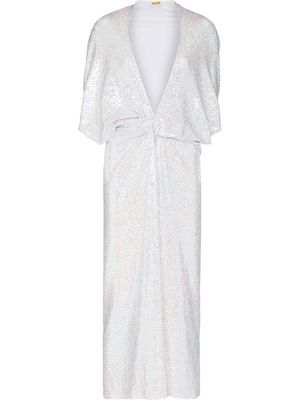 Dodo Bar Or Kimel V-neck long dress - White