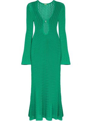 Dodo Bar Or open-knit maxi dress - Green