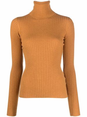 Dodo Bar Or ribbed-knit roll-neck jumper - Orange