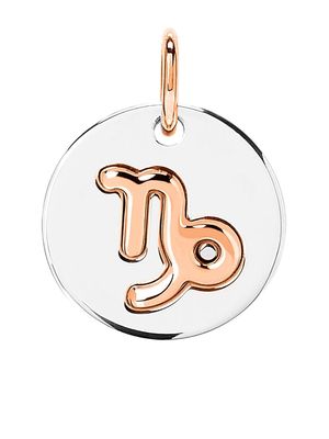 Dodo sterling silver and 9kt rose gold Capricorn charm