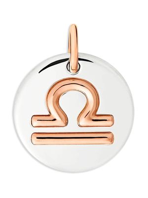 Dodo sterling silver and 9kt rose gold Libra charm