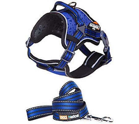 Dog Helios Dog Chest Compression Pet Harness an d Leash Combo