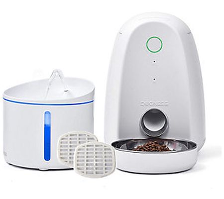 Dogness Wi-Fi Smart Mini Pet Feeder w/ 1L Mini Water Fountain