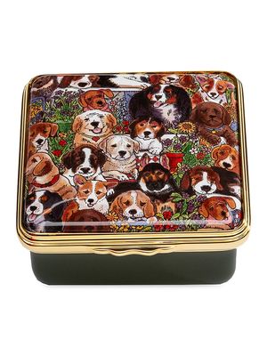 Dogs Leave Paw Prints on Your Heart Enamel Box