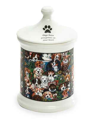 Dogs Leave Pawprints Small Treat Jar