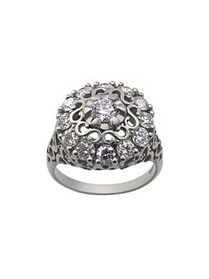 Dolce & Gabbana 18kt white gold diamond Sicily ring - Silver