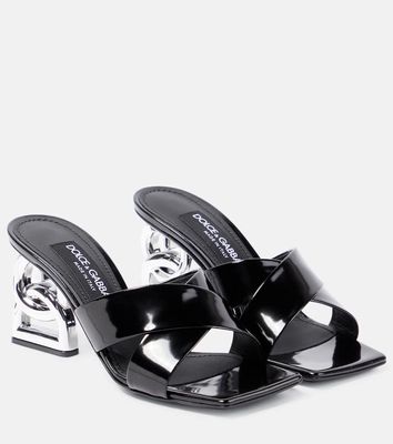 Dolce & Gabbana 3.5 logo leather high sandals