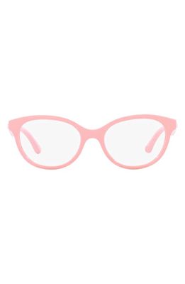 Dolce & Gabbana 49mm Butterfly Optical Glasses in Pink