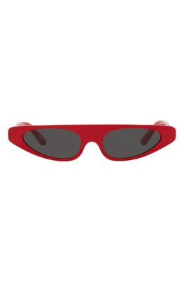 Dolce & Gabbana 52mm Rectangular Sunglasses in Red