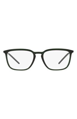 Dolce & Gabbana 54mm Square Optical Glasses in Trnprt Grn