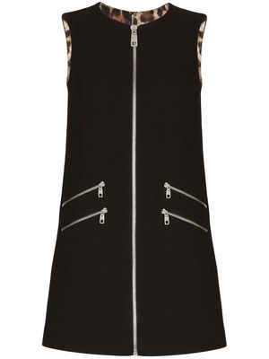 Dolce & Gabbana A-line sleeveless minidress - Black