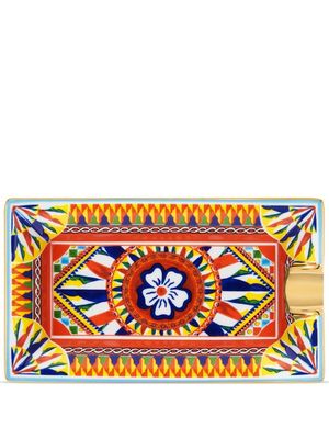 Dolce & Gabbana abstract-pattern porcelain ash-tray - Multicolour