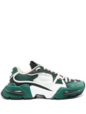 Dolce & Gabbana Airmaster contrasting-panel sneakers - Green