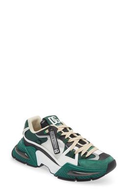 Dolce & Gabbana Airmaster Low Top Sneaker in Verde/Nero