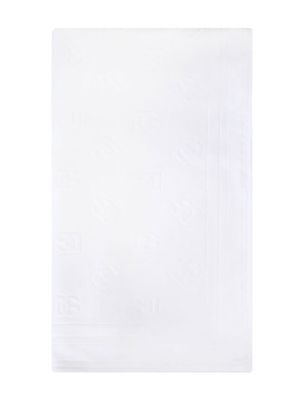 Dolce & Gabbana all-over logo-pattern beach towel - White