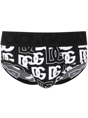 Dolce & Gabbana all-over logo-print boxers - Black