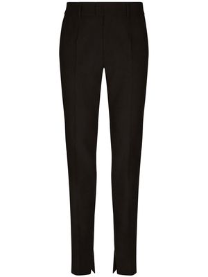 Dolce & Gabbana ankle-slit super-skinny trousers - Black