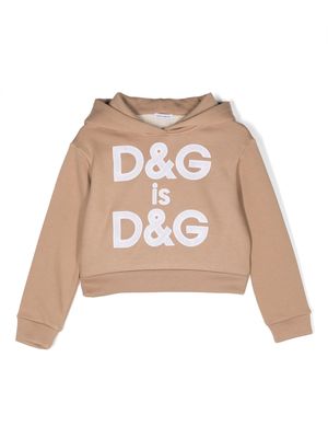 Dolce & Gabbana Beige Cotton Hoodie