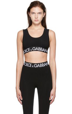 Dolce & Gabbana Black Cotton Bra
