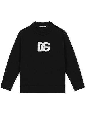 Dolce & Gabbana Black Wool Jumper