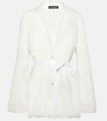 Dolce & Gabbana Bow-detail lace jacket