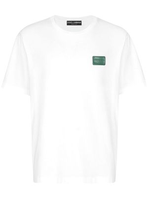 Dolce & Gabbana Branded tag t-shirt - White