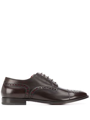 Dolce & Gabbana brogue-detail lace-up shoes - Brown