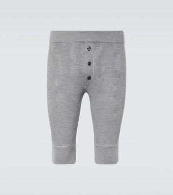 Dolce & Gabbana Buttoned wool-blend shorts