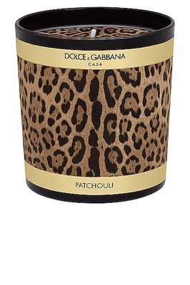 Dolce & Gabbana Casa Leopard Patchouli Scented Candle in Brown