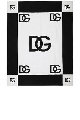 Dolce & Gabbana Casa Logo Blanket in Black