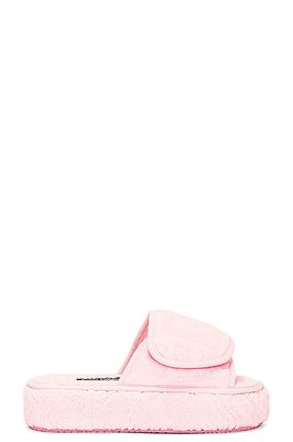 Dolce & Gabbana Casa Logo Jacquard Slippers in Blush