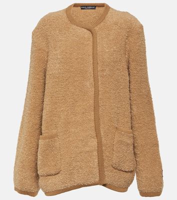 Dolce & Gabbana Cashmere and wool teddy jacket