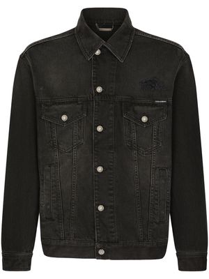 Dolce & Gabbana chest-pocket denim jacket - Black