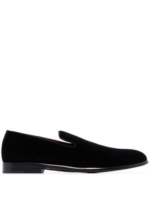 Dolce & Gabbana classic velvet slippers - Black