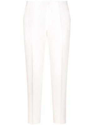 Dolce & Gabbana Continuative tailored linen trousers - White