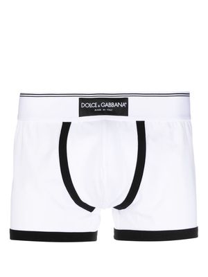 Dolce & Gabbana contrast-trim boxer briefs - White