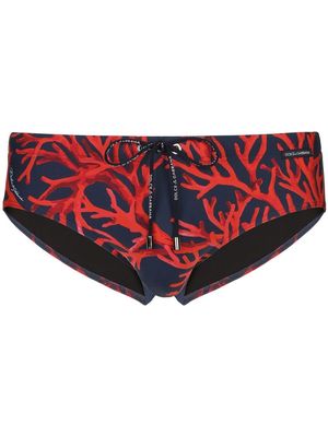 Dolce & Gabbana cora-print swim trunks - HB3VK