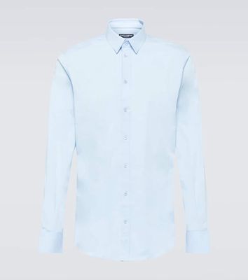 Dolce & Gabbana Cotton-blend poplin Oxford shirt