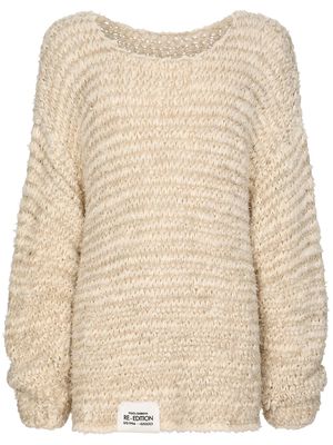 Dolce & Gabbana cotton-flax knitted sweater - Neutrals