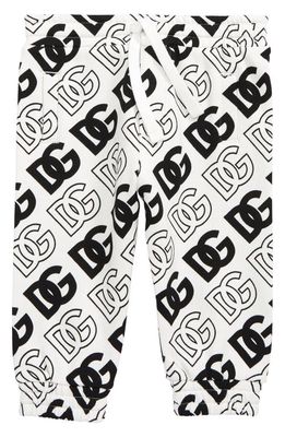 Dolce & Gabbana Cotton Logo Joggers in Havbn Logo Nero F. bco