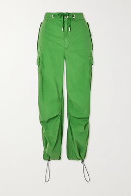 Dolce & Gabbana - Cotton-poplin Tapered Cargo Pants - Green