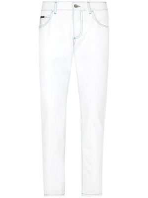 Dolce & Gabbana Cotton regular jeans - White