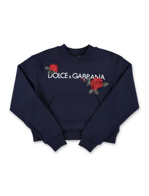 Dolce & Gabbana Crewneck Logo Rose