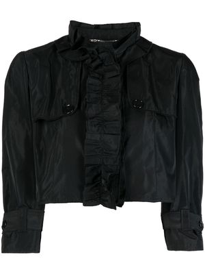 Dolce & Gabbana cropped silk jacket - Black