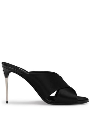 Dolce & Gabbana crossover-strap stiletto mules - Black