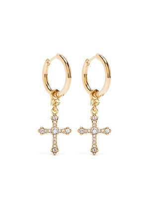 Dolce & Gabbana crucifix drop earrings - Gold