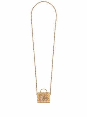 Dolce & Gabbana crystal-embellished chain necklace - Gold